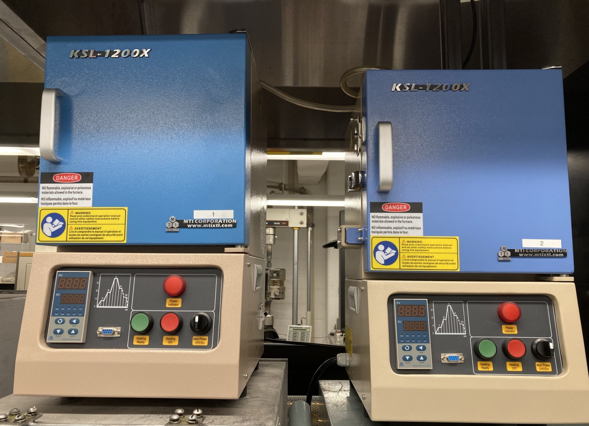Modern Small Box Furnaces MTI 1200 C furnaces